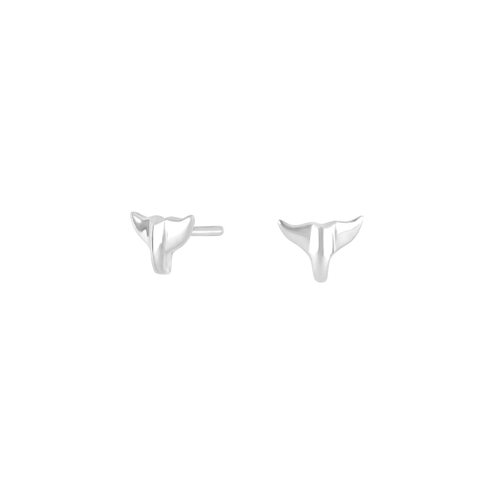 Rhod. silver earrings