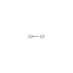 Rhod. silver earrings ball 3mm