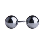 Ox. silver earrings ball 5mm
