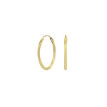 Gold-pl. silver hoops 20mm HOOPS52