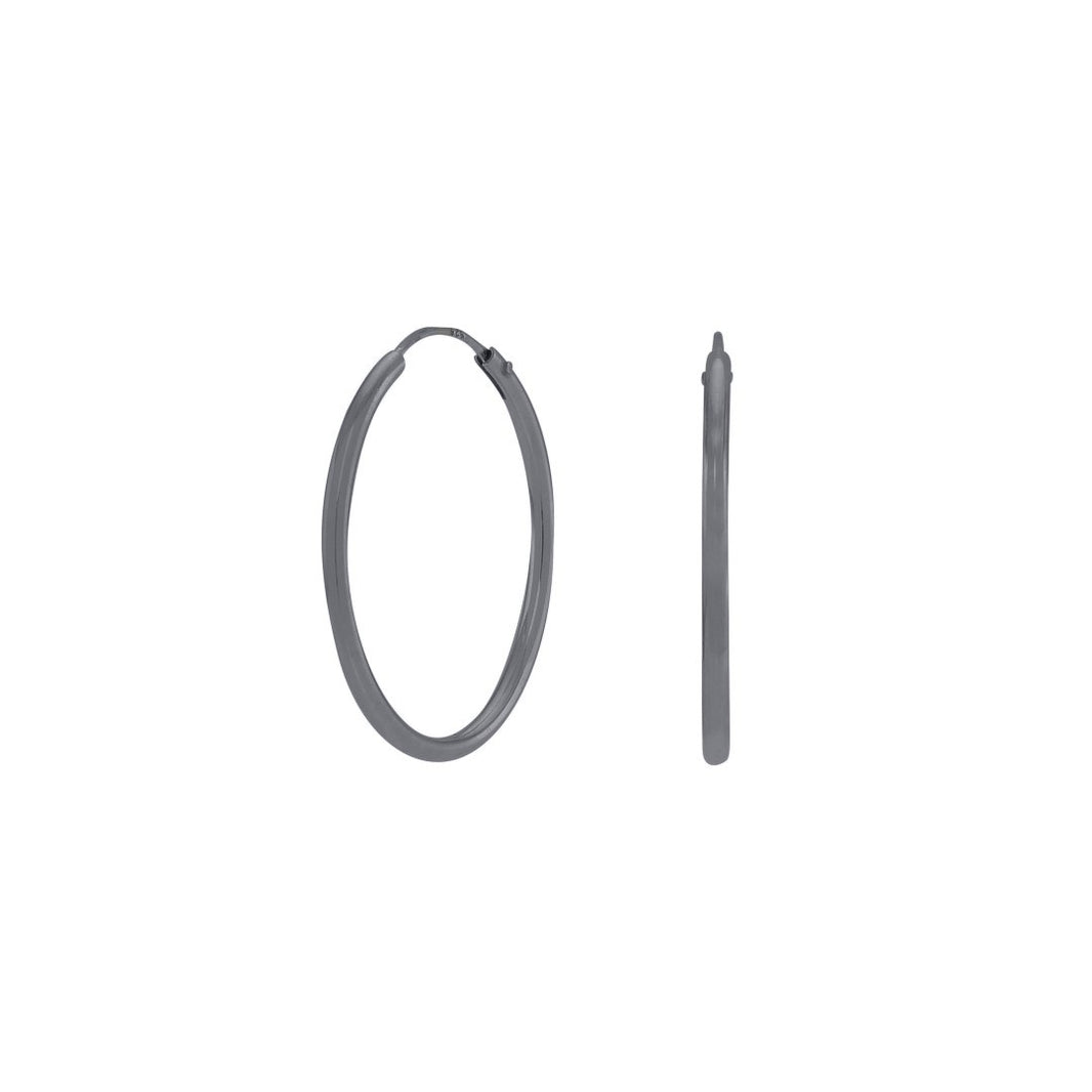 Ox. silver hoops 25mm HOOPS52