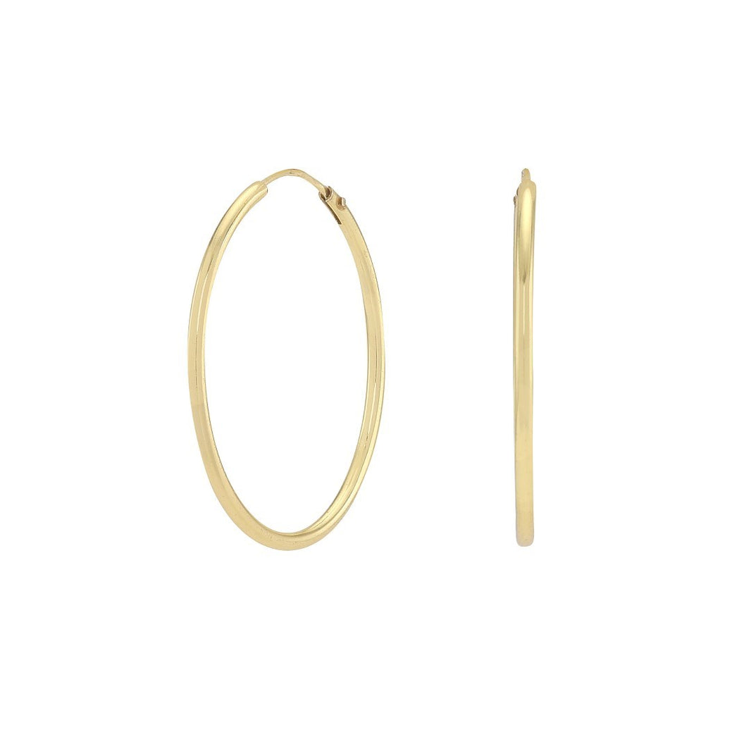Gold-pl. silver creol 30mm HOOPS52
