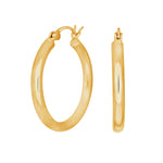 Gold-plated silver hoops 25mmFINE52