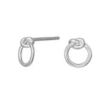 Rhd. silver earring