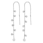 Rhd. sølv øreringe DISC52 13cm