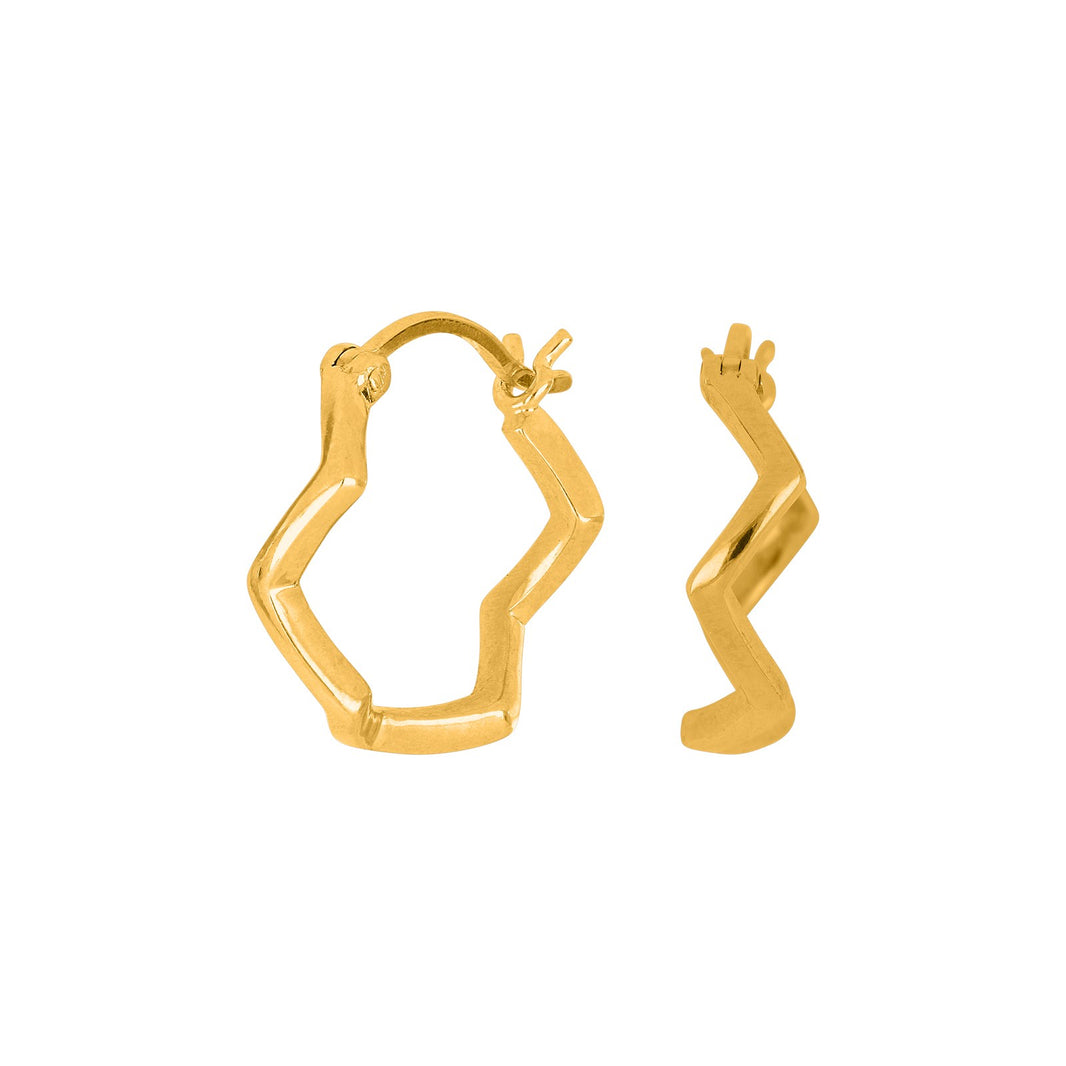 Silver hoops NICE52 2.4mm