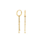 Forg. silver hoops LINEHOOP52