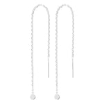 Rhod. silver earchain