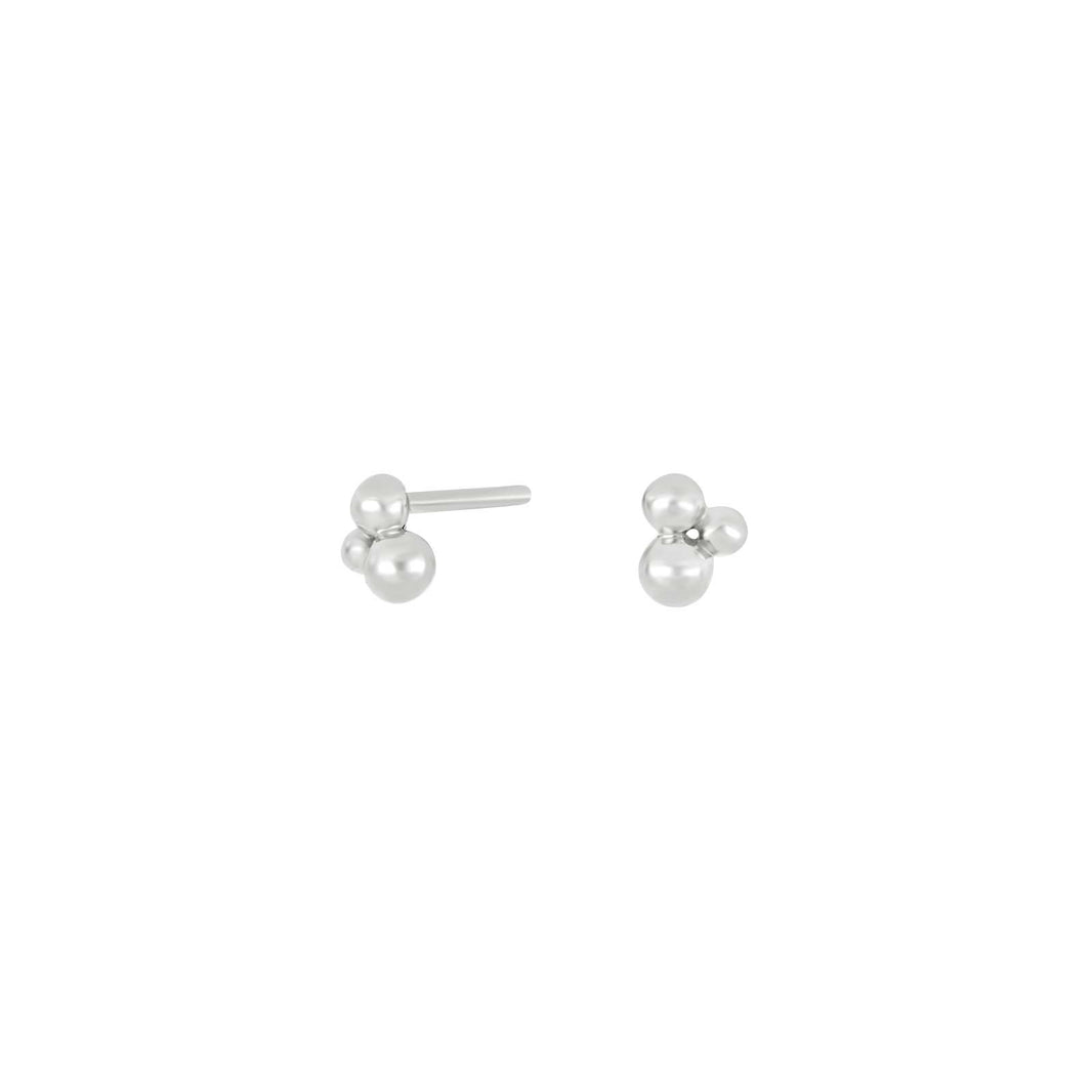 Silver ear studs HONEY52 1