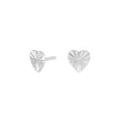 Silver earring heart ACTOR52