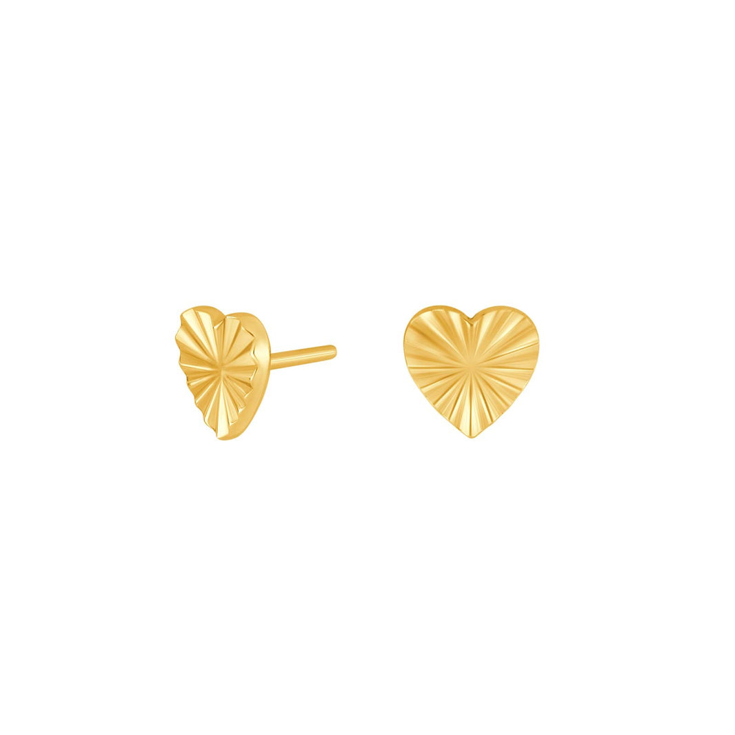 Silver earring heart ACTOR52