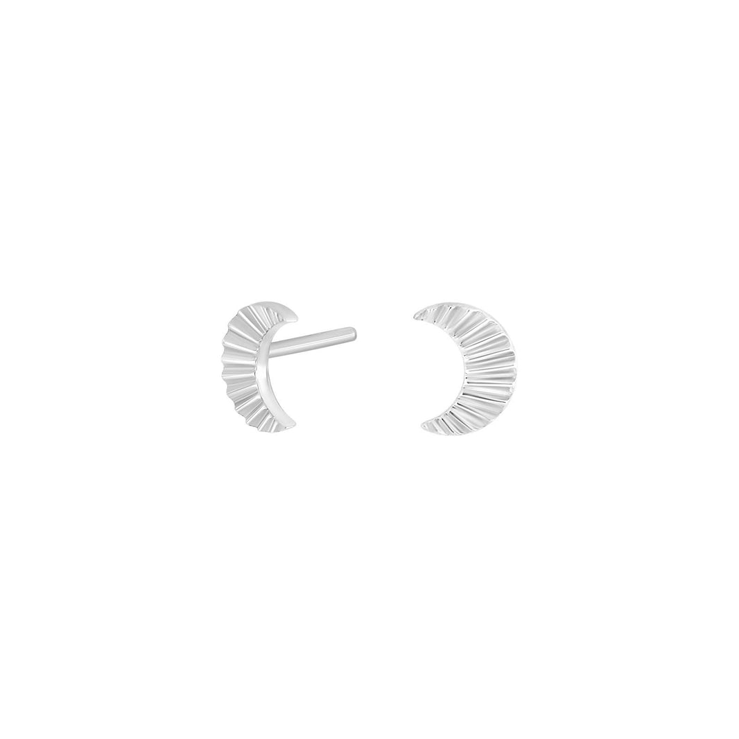 Silver earrings moon ACTOR52
