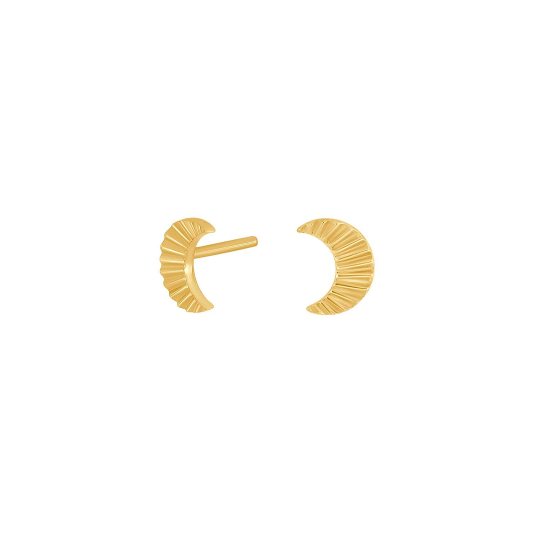 Silver earrings moon ACTOR52