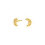 Silver earrings moon ACTOR52