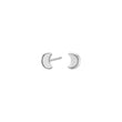 Silver earrings moon UNIVERSE52