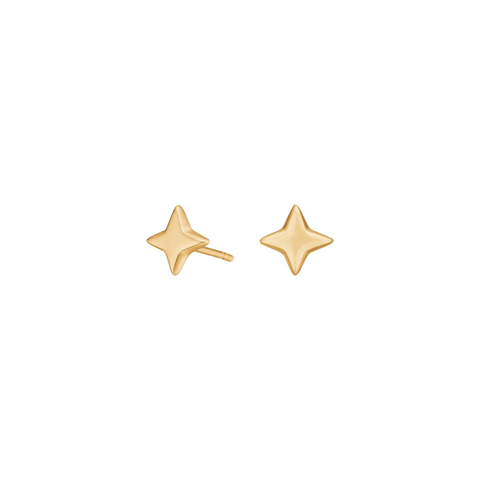 Gold-plated silver star stud earrings UNIVERSE52