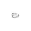 Silver ear cuff FLUID52