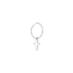 SON Rhd. sølv creol kors 1stk