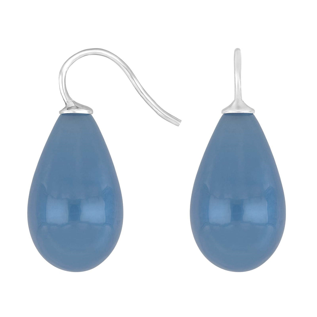 Sølvøreh. m/bøhmisk kvartsglas