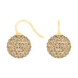 Silver ear. pavé ball w/Krg