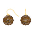 Silver ear. pavé ball w/Krg