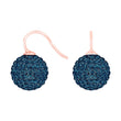 Silver ear. pavé ball w/Krg