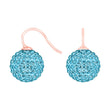 Silver ear. pavé ball w/Krg