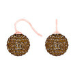Silver ear. pavé ball w/Krg