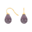Silver ear. w/Bohemian quartz glass