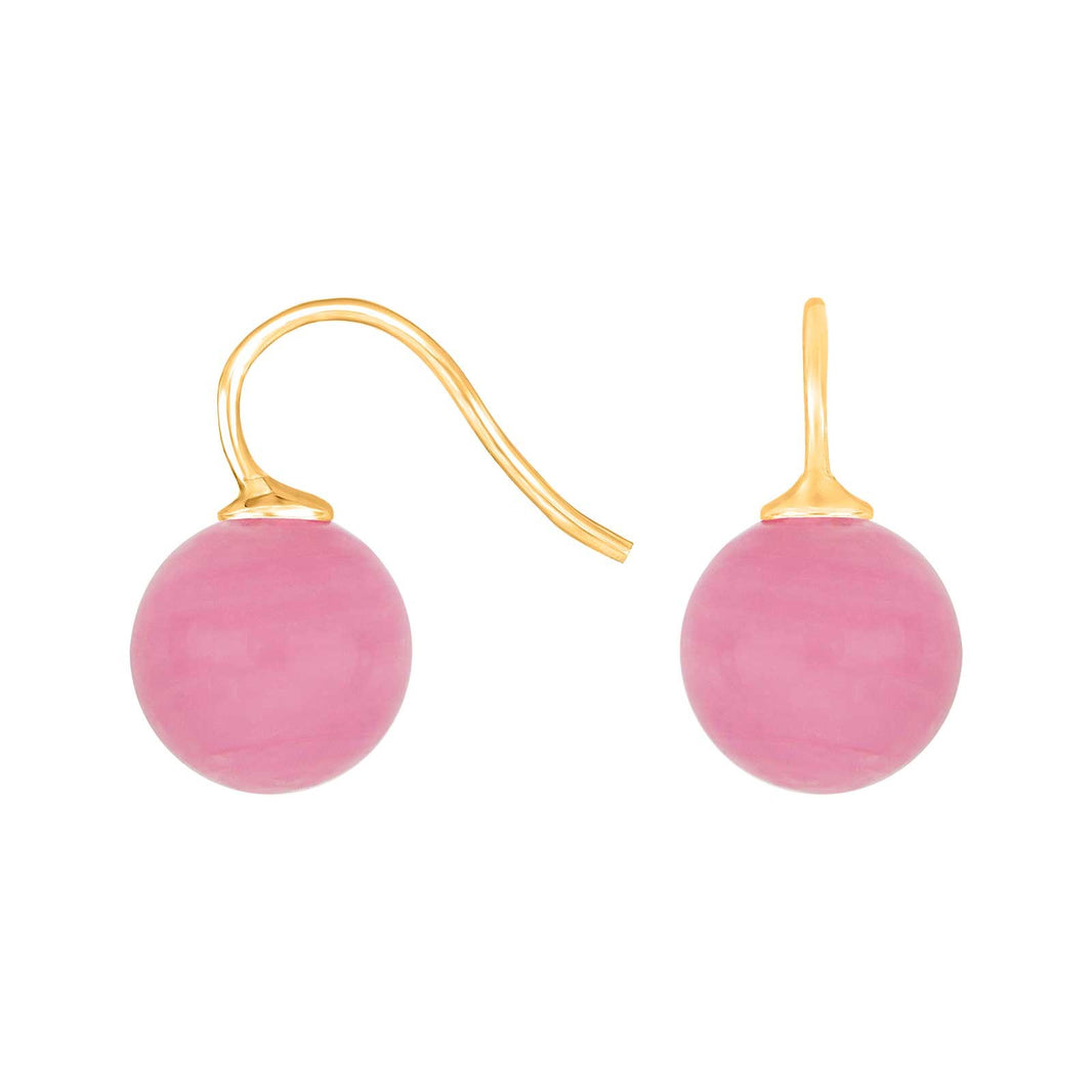 Sølvøreh. m/bøhmisk kvartsglas