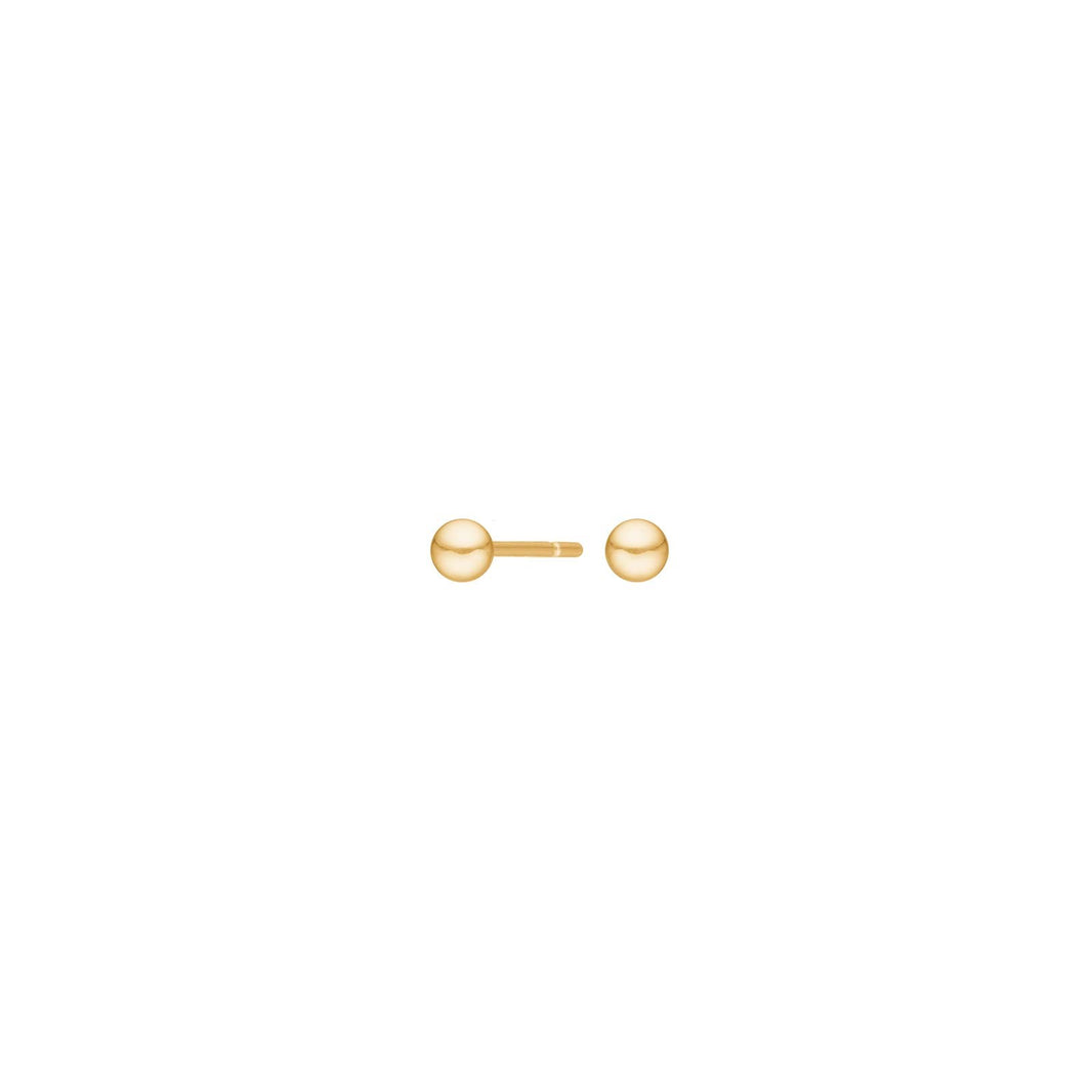14kt. guldørestikker kugle 3mm