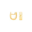 Gold system hoops Julia 12x4.5mm