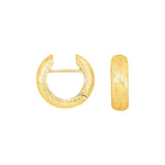Silver matt system hoops Stella 16x5mm