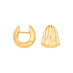 Silver system hoops Lisa 15x13mm
