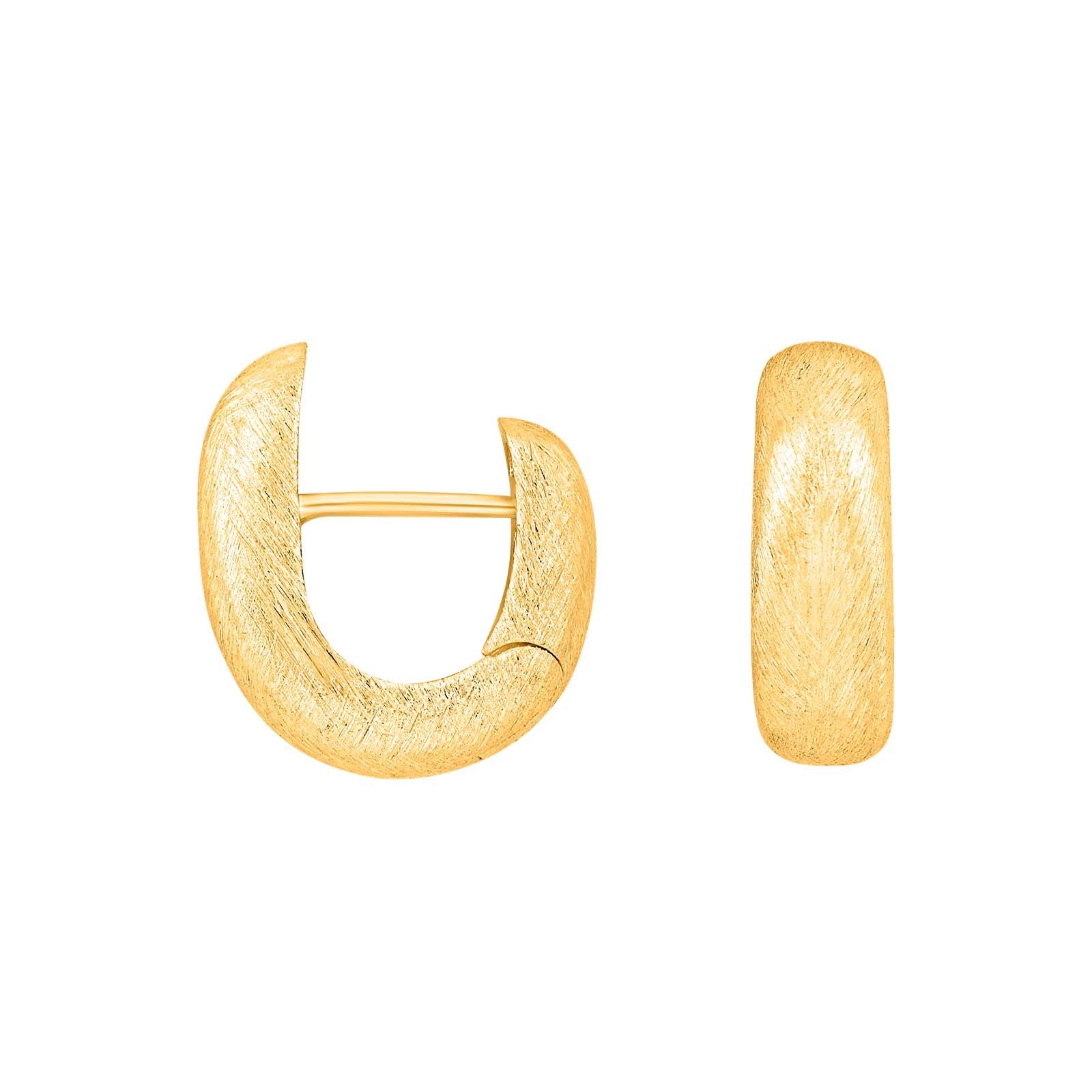 Silver matt system hoops Laura 18x6mm