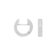 Silver matt system creoles Linda 3.5x16mm
