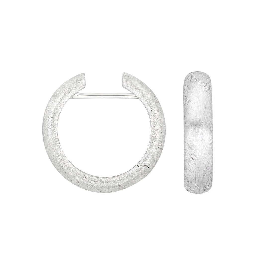 Silver matt system hoops Ida 5x22mm
