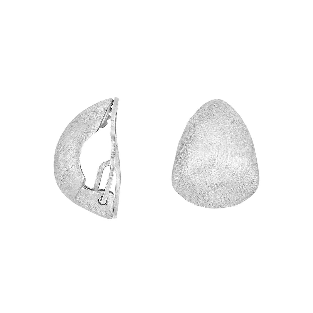 Sølv mat system-clips Eva 15x13mm