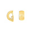 Silver matt system clip Lili 15x8mm