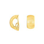 Silver matt system clip Lili 15x8mm