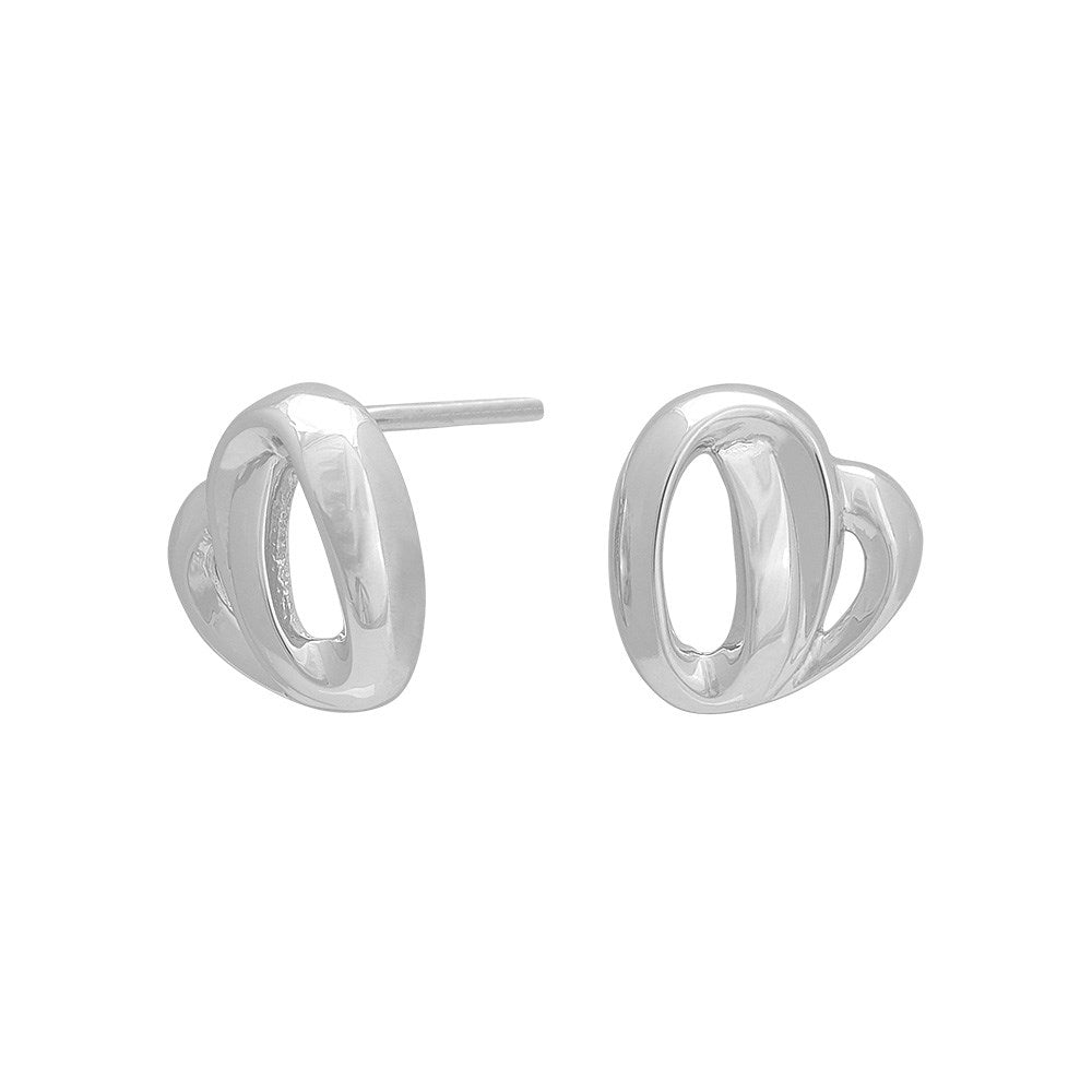 Rod. silver earrings heart