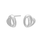 Rod. silver earrings heart