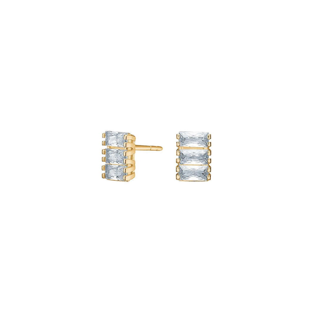 8ct. gold earrings w/cz