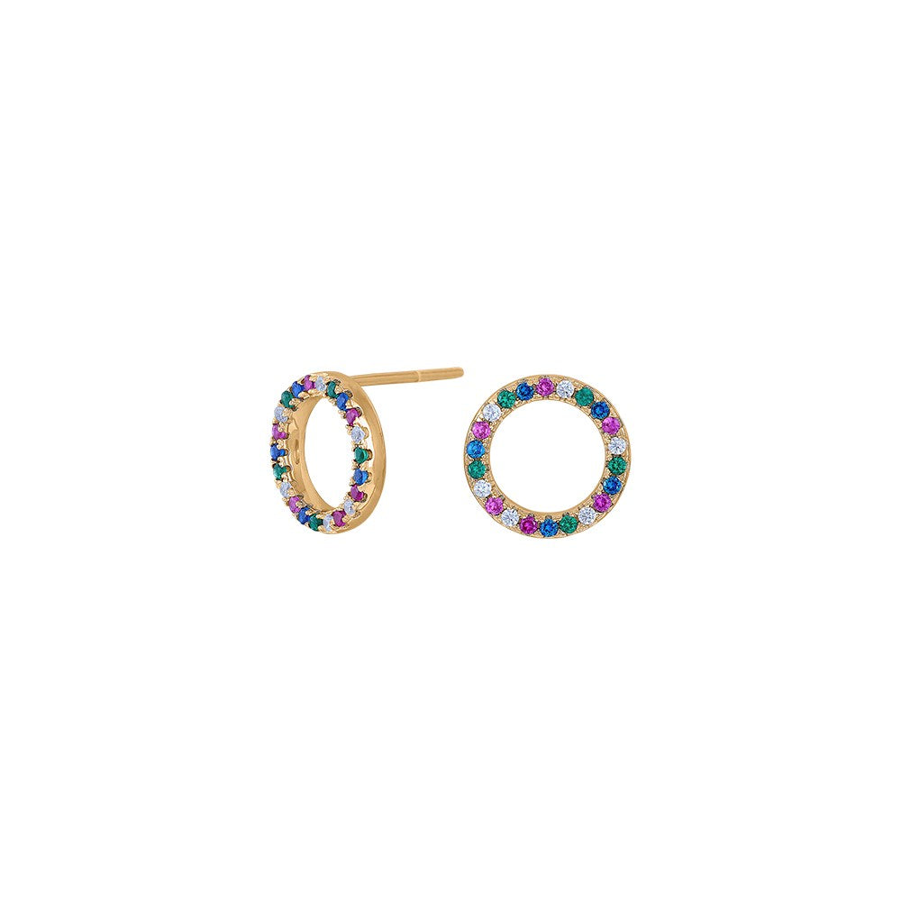 Gold-plated silver ear studs FILUCANOR 10mm