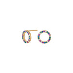 Gold-plated silver ear studs FILUCANOR 10mm