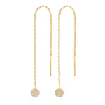 Gold-plated silver earrings with circle HAYLEYNOR