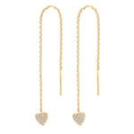 Gold-plated silver earrings w/heart HAYLEYNOR
