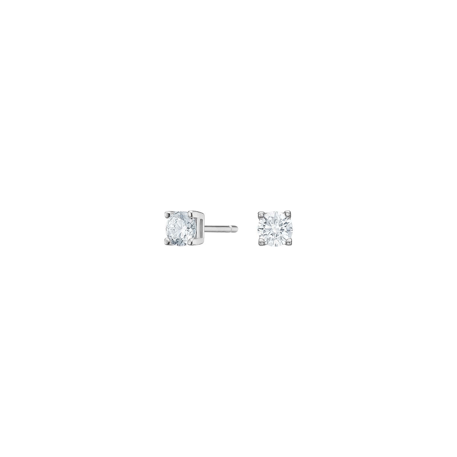 Silver ear studs 4mm grab HEGENOR