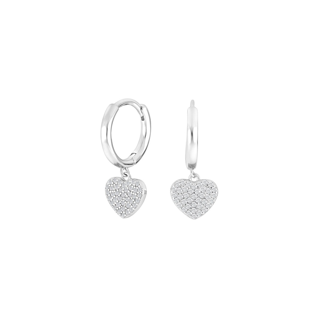Rhodium-pla silver earring IBINOR