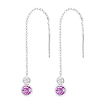 Rhd. Silver earring IDANOR